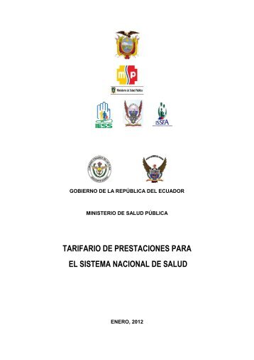 TARIFARIO PRESTACIONES DEL SNS 2012 - Fonsat