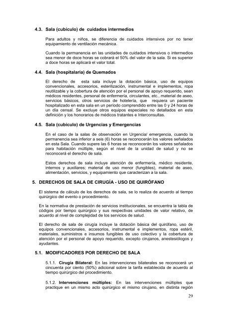 TARIFARIO PRESTACIONES DEL SNS 2012 - Fonsat