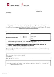 Verwendungsnachweis und Auszahlungsantrag - in Bad Nenndorf