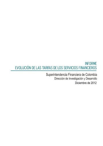 Diciembre de 2012 - Superintendencia Financiera de Colombia