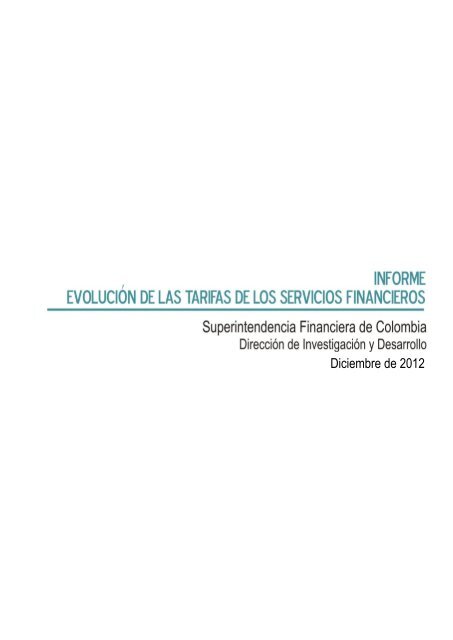 Diciembre de 2012 - Superintendencia Financiera de Colombia