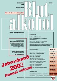 Blutalkohol 2002.pdf - BADS (Bund gegen Alkohol und Drogen im ...