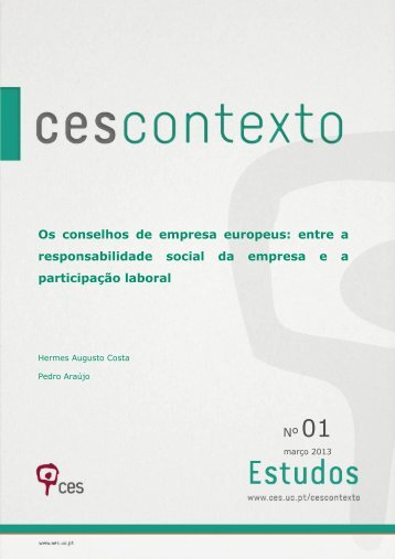 Os conselhos de empresa europeus - Centro de Estudos Sociais ...