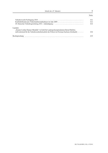 Blutalkohol 2010.pdf - BADS (Bund gegen Alkohol und Drogen im ...
