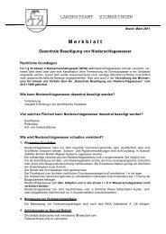 Merkblatt Niederschlagswasser Landratsamt Sigmaringen