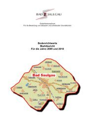 Bodenrichtwerte, Marktbericht 2009 - 2010 - Stadt Bad Saulgau