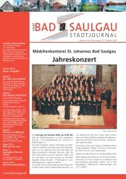 Stadtjournal Ausgabe 43/2009 - Stadt Bad Saulgau