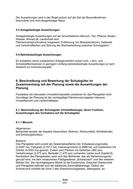 5. Änderung/Ergänzung BEGRÜNDUNG - Stadt Bad Saulgau