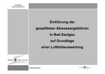 Flächenerfassung und Projektablauf - Stadt Bad Saulgau