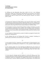 Satzung - Bayerische Akademie der Schönen Künste