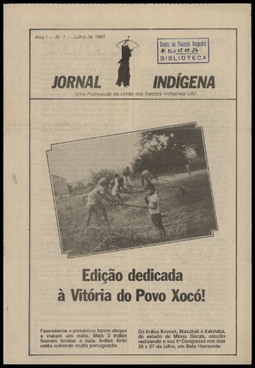 JORNAL INDÍGENA Edição dedicada à Vitória do Povo Xocó!
