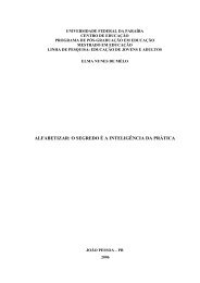 alfabetizar: o segredo é a inteligência da prática - Centro de ...