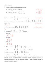 Lista de exercícios 1) Obtenha a matriz transposta das seguintes ...