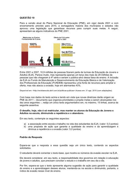 QUESTÃO 9 As seguintes acepções dos termos democracia e ... - Inep