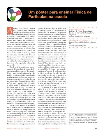 Um Pôster para Ensinar Física de Partículas - Sociedade Brasileira ...