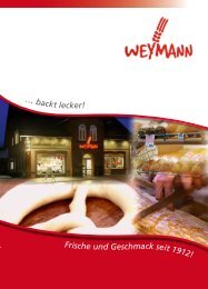 backt lecker! - Bäckerei Weymann