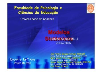 Comunicação Humana - Faculdade de Psicologia e de Ciências da ...