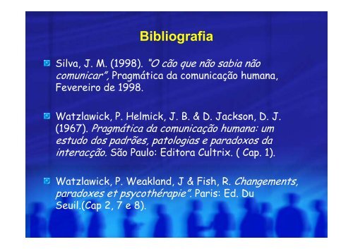 Comunicação Humana - Faculdade de Psicologia e de Ciências da ...