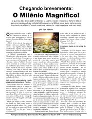 O Milênio Magnífico! - A Boa Nova - Uma revista de entendimento