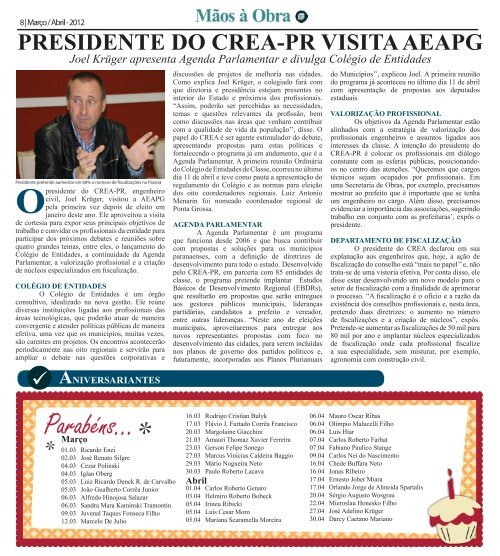 Edição Março/Abril 2012 - aeapg