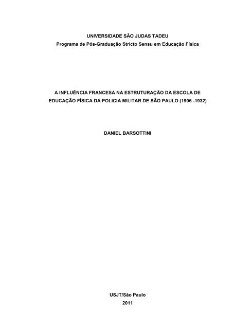 SÃ£o Paulo, 02 de dezembro de 2010 - Universidade SÃ£o Judas Tadeu