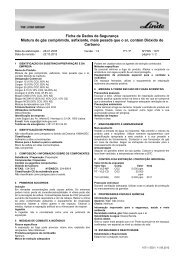 BIOGONS e CORGONS - Linde Industrial Gases