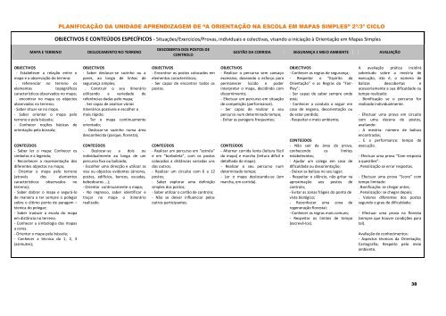 Caderno Didáctico nº 3 - Federação Portuguesa de Orientação