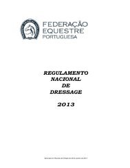 Regulamento de Ensino - Federação Equestre Portuguesa