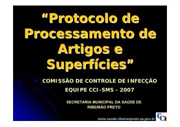 Protocolo de Processamento de Artigos e Superfícies - Ribeirão Preto