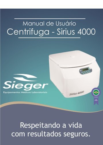 Manual de Instruções - Sieger