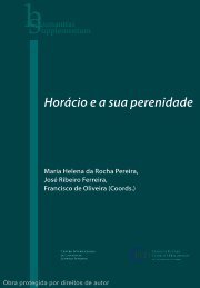 Horácio e a sua perenidade - Universidade de Coimbra