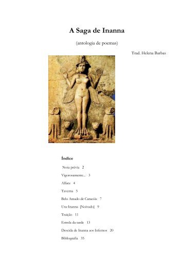 A Saga de Inanna (antologia de poemas) - Helena Barbas