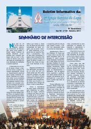 SEMINÁRIO DE INTERCESSÃO - Igreja Batista da Lapa