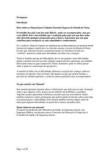 Page 1 of 58 Portuguese Introdução Bem-vindo ao Manual para ...