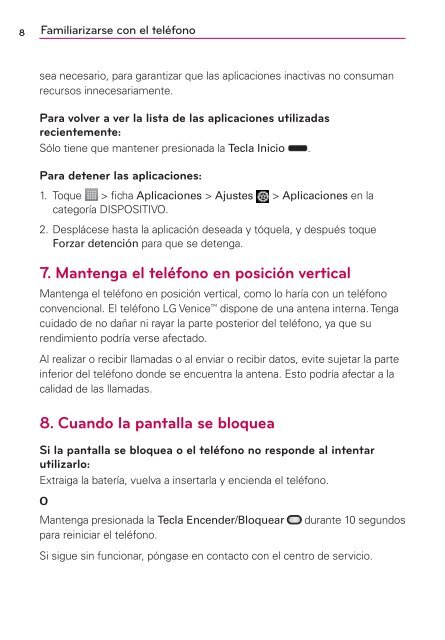 LG Venice™ Guía del usuario - Boost Mobile