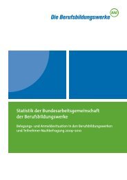 Statistik der BAG BBW 2009/2010 - Bundesarbeitsgemeinschaft der ...