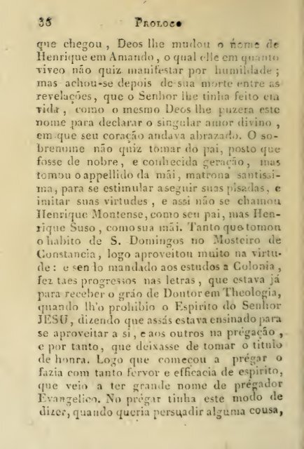 Vida do Beato Henrique Suso, da ordem dos Pregadores, traduzida ...