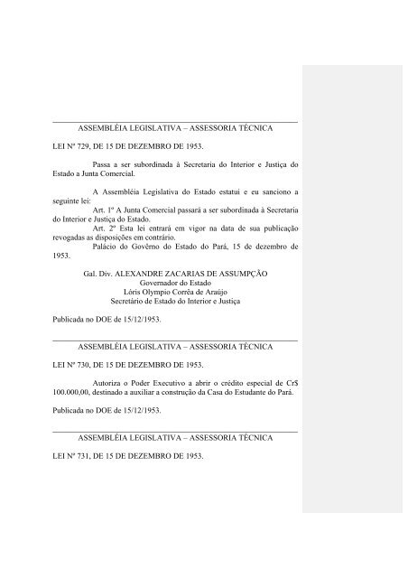 Leiord1953 - Assembléia Legislativa do Estado do Pará - Governo ...