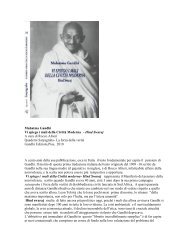 Mahatma Gandhi Vi spiego i mali della Civiltà ... - Filosofiatv.org