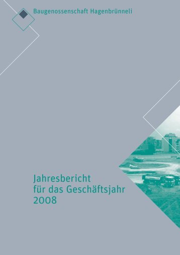 Inhaltsverzeichnis - Baugenossenschaft Hagenbrünneli