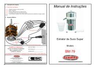 Manual de Instruções BM 79 - Bermar