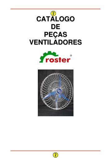 CATALOGO DE PEÇAS VENTILADORES