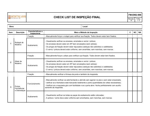 fm-eng-006 - check list de inspeção final - rev 00 - Montalvani.com.br