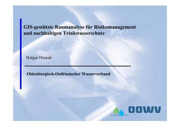 GIS-gestützte Raumanalyse für Risikomanagement und ...