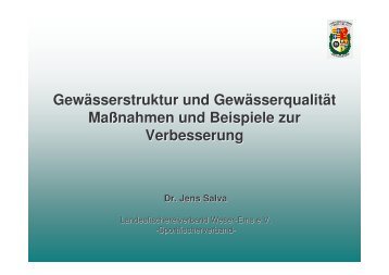 Dr. J. Salva, Landesfischereiverband Weser-Ems e.V.Oldenburg