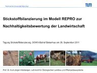 N-Bilanzierung im Modell REPRO zur ... - Biohof Bakenhus