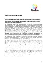 Basisinformationen zur GlücksSpirale - Bundesarbeitsgemeinschaft ...