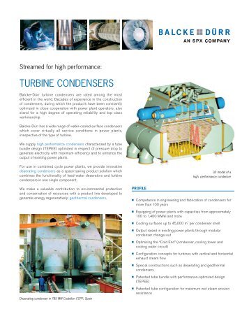 TURBINE CONDENSERS - Balcke-Dürr