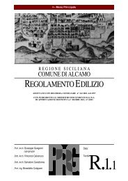 REGOLAMENTO EDILIZIO approvato - Comune di Alcamo