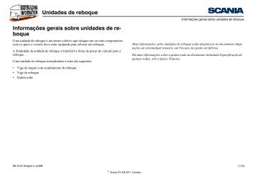 Unidades de reboque Informações gerais sobre unidades ... - Scania